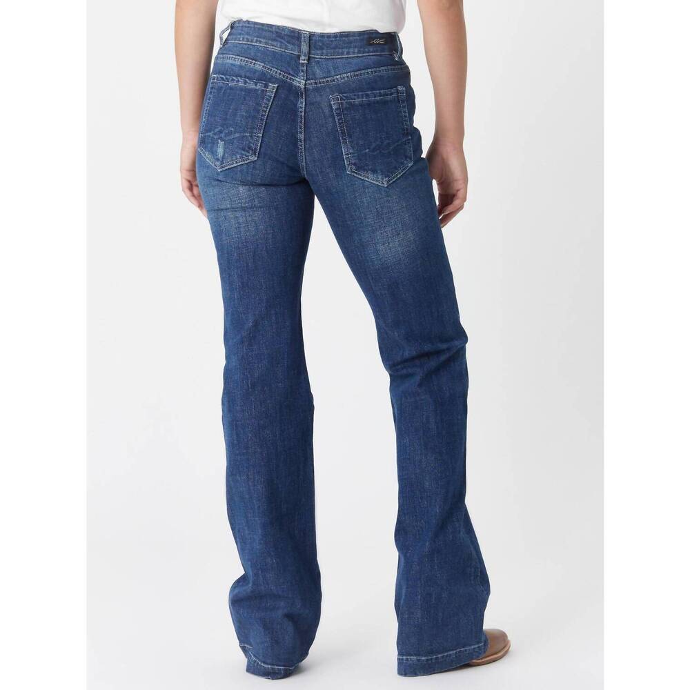 NEW CC WESTERN women's wide leg trouser jean in dark wash - Picture 2 of 3